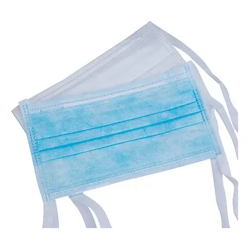 BARBIJO T/QUIRURGICO TRICAPA CON TIRAS PARA ATAR Y CLIP NASAL